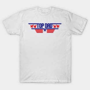 Top Dad Top Gun Logo T-Shirt